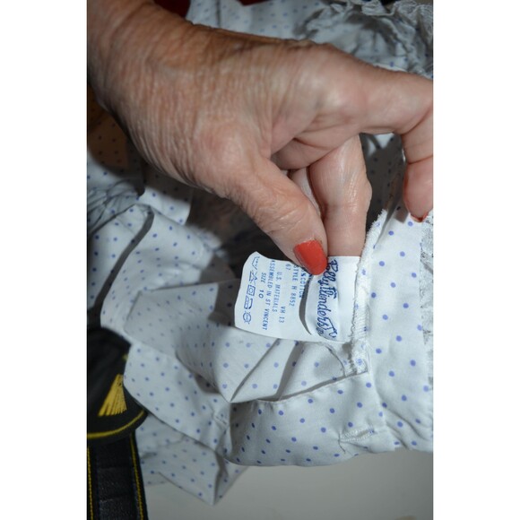 Polly Flinders Smocked Ruffles and Polka Dots Dress Vintage - Picture 5 of 5